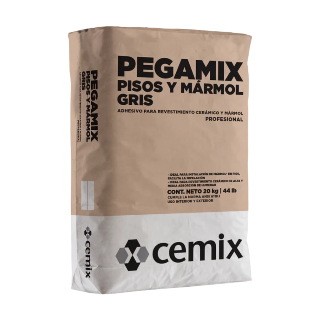 Pega Piso y Marmol Blanco y Gris